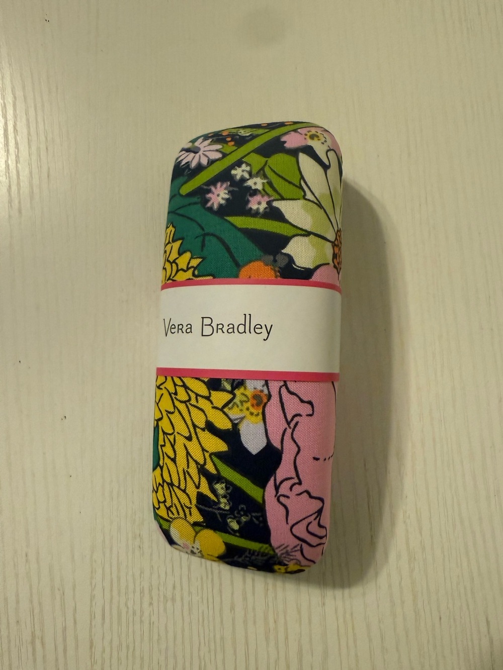 Vera Bradley Floral Eyeglass Case in Pink, Yellow, Green, Navy in Bloom Boom